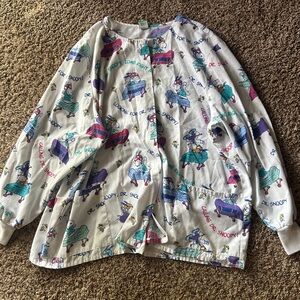 Dr. Snoopy Scrub Jacket - Multicolor